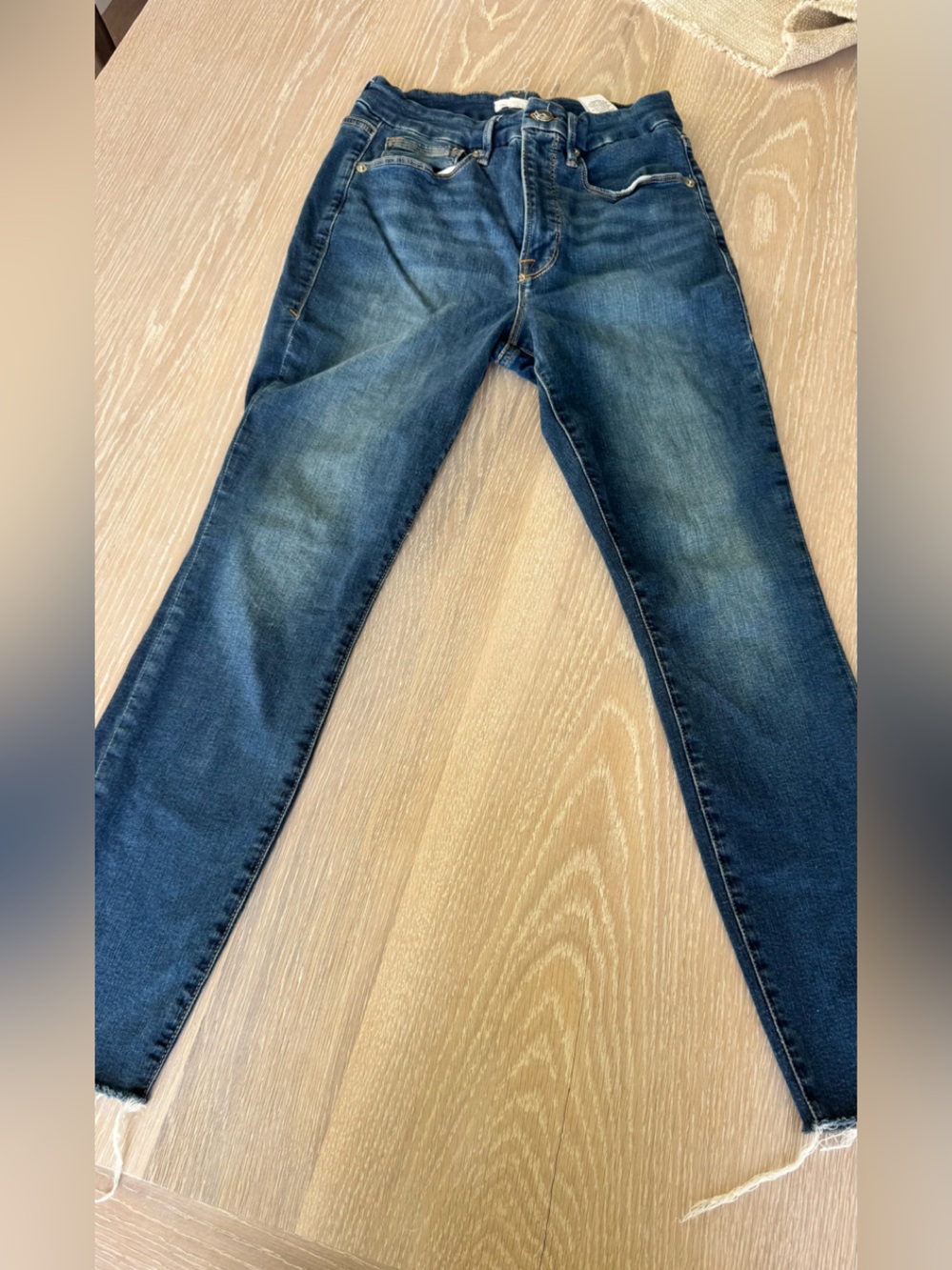 Good American Dark Indigo Ankle Skinny Jeans